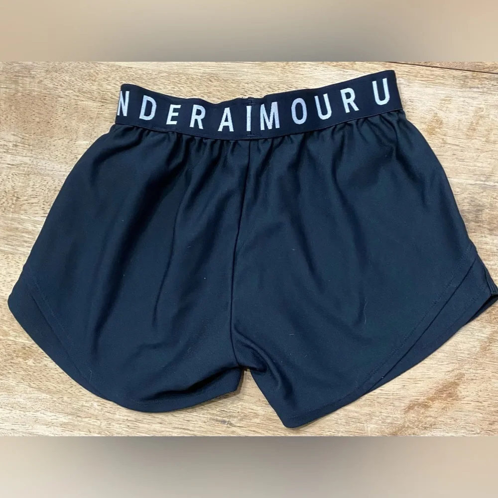 Under Armour Play Up‎ 3.0 Women’s Size XXS 100% Poly Black Athletic Shorts
